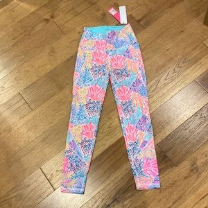 NWT! Lilly Pulitzer weekender high rise 24” leggings -multi splash dance szXS.